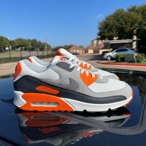 Nike Air Max 90 - White, Gray, and Orange